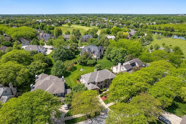 2417 Wentworth Ln, Aurora, IL 60502 - aerial perspective of suburban area featuring a nearby body of water