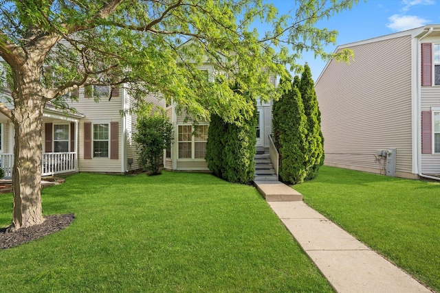 46 Harmony Ln, Romeoville, IL 60446 - view of front of property with a front lawn