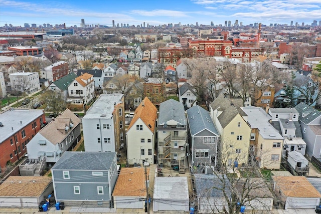 3238 N Whipple St, Chicago, IL 60618 - aerial perspective of suburban area with skyline