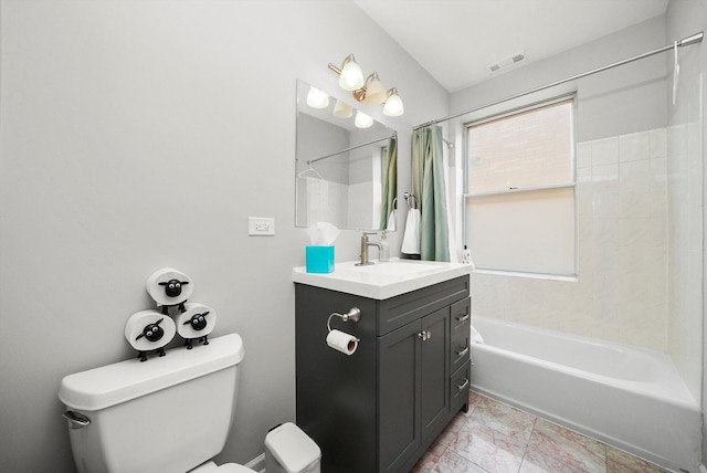 3238 N Whipple St, Chicago, IL 60618 - full bathroom featuring toilet, vanity, and shower / bath combo