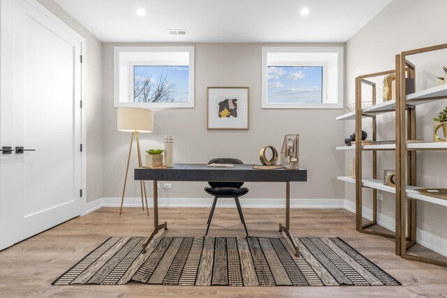 1636 W Wolfram St, Chicago, IL 60657 - office space featuring wood finished floors, recessed lighting, and baseboards