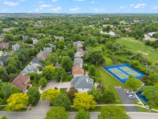 499 Waubonsee Cir, Oswego, IL 60543 - aerial perspective of suburban area with a nearby body of water
