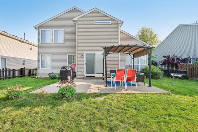 4801 Bordeaux Dr, Lake In The Hills, IL 60156 - back of house featuring a pergola and a patio area