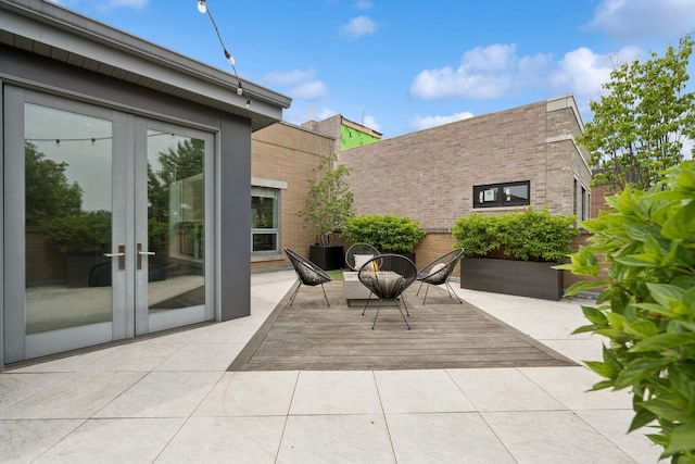 1307 W Wrightwood Ave Unit 201, Chicago, IL 60614 - view of patio featuring french doors