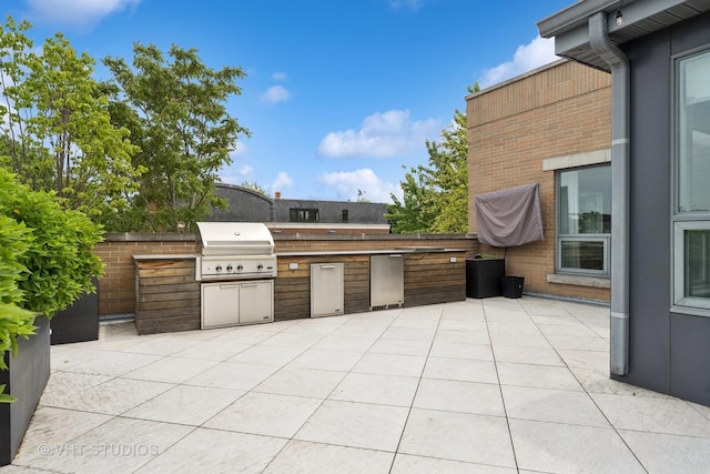 1307 W Wrightwood Ave Unit 201, Chicago, IL 60614 - view of patio / terrace featuring exterior kitchen