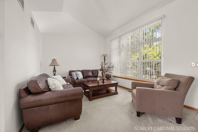 664 Birchwood Dr, Bolingbrook, IL 60490 - living room with light colored carpet and lofted ceiling