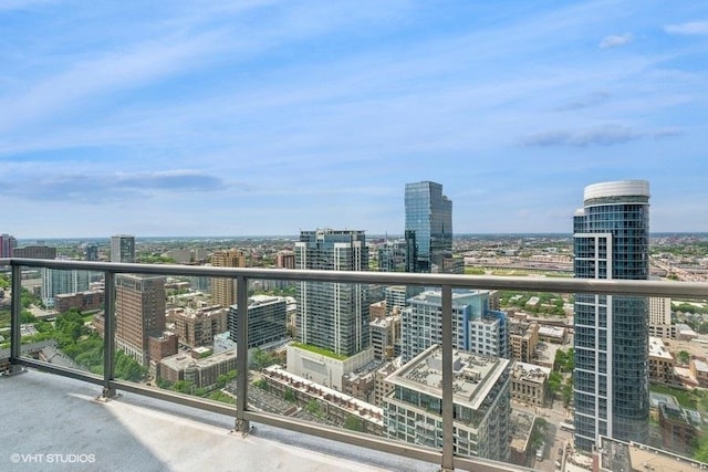 1235 S Prairie Ave Unit 3605, Chicago, IL 60605 - balcony featuring a view of city