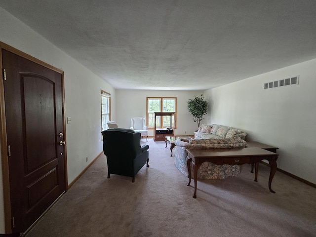 210 S Ridge St, Shannon, IL 61078 - carpeted living room with baseboards
