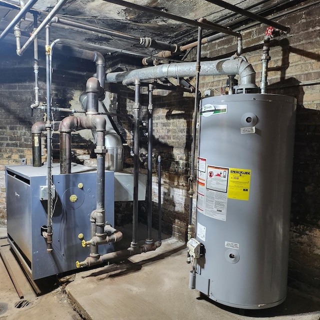 7601 S Morgan St, Chicago, IL 60620 - utility room with gas water heater