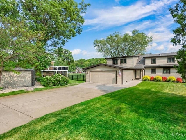 1599 Lowe Dr, Algonquin, IL 60102 - view of front of home with concrete driveway and an attached garage
