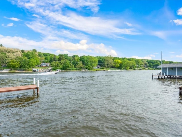 1599 Lowe Dr, Algonquin, IL 60102 - dock with a water view and a forest view