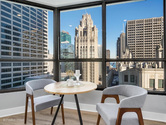 405 N Wabash Ave Unit 2313, Chicago, IL 60611 - balcony with a skyline view