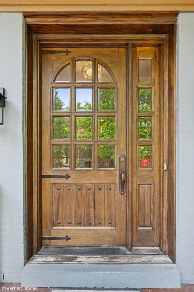2319 W Shakespeare St, Chicago, IL 60647 - doorway to property with concrete block siding