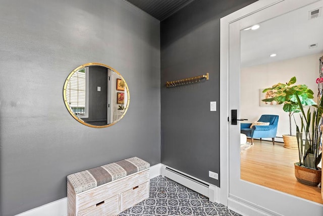 2530 W Morse Ave, Chicago, IL 60645 - entryway featuring a baseboard heating unit and recessed lighting