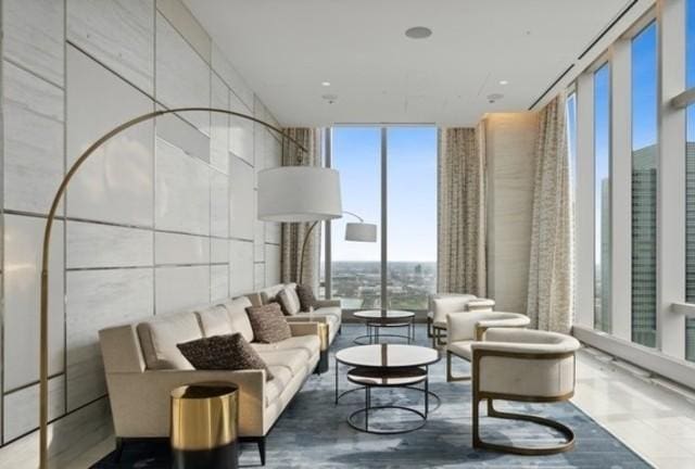 363 E Wacker Dr Unit 1602, Chicago, IL 60601 - living area featuring a wall of windows