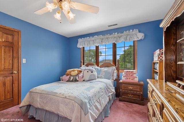 17935 Pheasant Lake Dr, Tinley Park, IL 60487 - carpeted bedroom with a ceiling fan