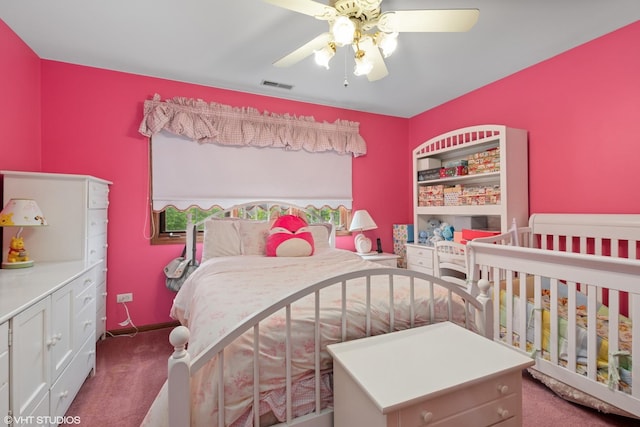 17935 Pheasant Lake Dr, Tinley Park, IL 60487 - bedroom with carpet, ceiling fan, and baseboards