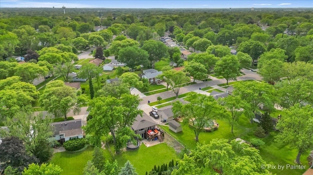 611 Brewster Ln, Schaumburg, IL 60193 - aerial view of residential area with a forest