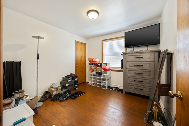 1546 N Lee Blvd, Berkeley, IL 60163 - bedroom with dark wood-style floors and baseboards