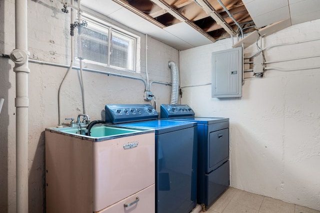 1546 N Lee Blvd, Berkeley, IL 60163 - laundry room with electric panel and washer and dryer