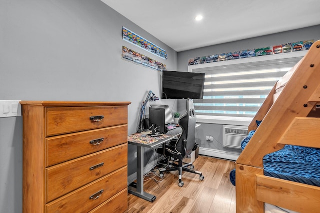 86611/2 W Foster Ave Unit 3A, Chicago, IL 60656 - bedroom featuring light wood finished floors and a desk