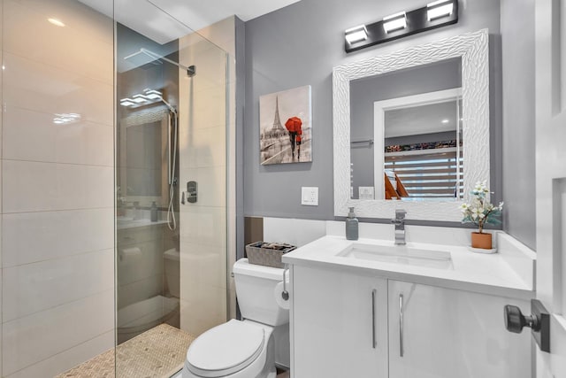 86611/2 W Foster Ave Unit 3A, Chicago, IL 60656 - full bath with toilet, a tile shower, and vanity