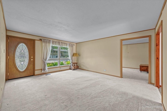 1434 Somerset Ln, Schaumburg, IL 60193 - carpeted entrance foyer with a textured ceiling and baseboards