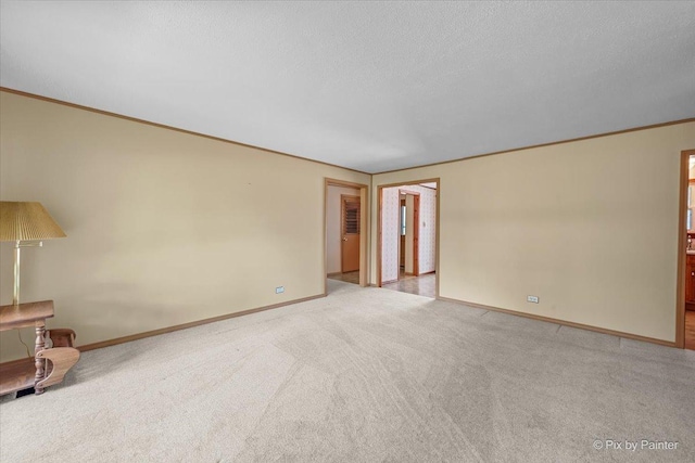 1434 Somerset Ln, Schaumburg, IL 60193 - unfurnished living room with carpet, baseboards, and ornamental molding