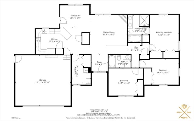 206 Wilsey Ln, Sidney, IL 61877 - view of home floor plan