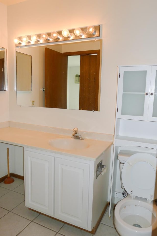 1367 N Winslowe Dr Unit 204, Palatine, IL 60074 - bathroom with tile patterned flooring, vanity, and toilet