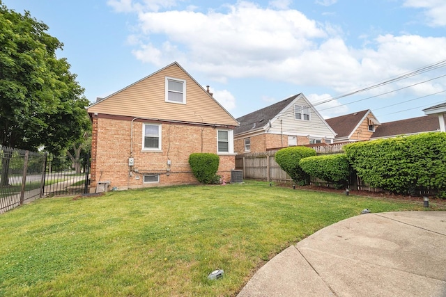 1946 N 75th Ct, Elmwood Park, IL 60707 - back of property with brick siding and central AC unit