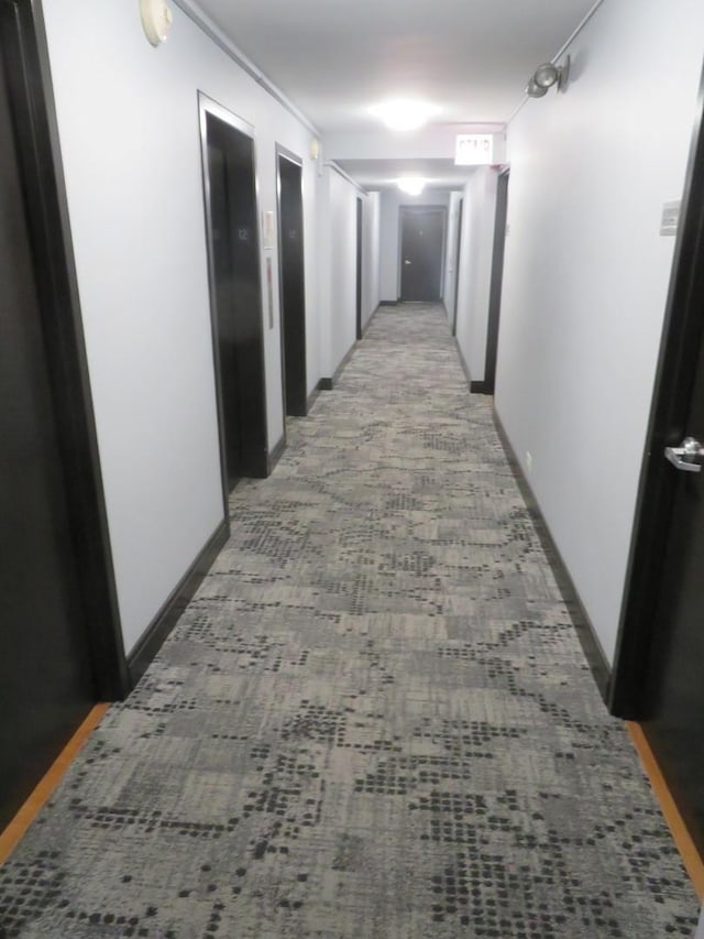 3950 N Lake Shore Dr Unit 1207B, Chicago, IL 60613 - corridor featuring light colored carpet, baseboards, and elevator