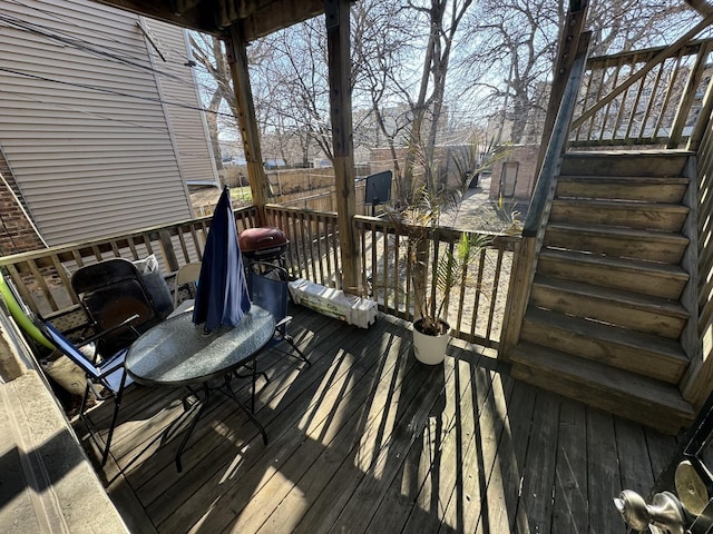 5016 S Prairie Ave Unit 1, Chicago, IL 60615 - view of wooden terrace
