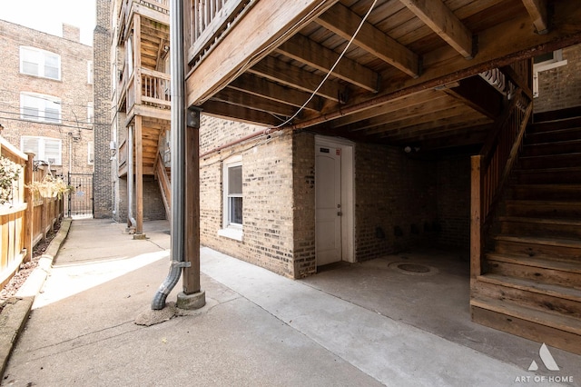 4855 W Roscoe St Unit 1, Chicago, IL 60641 - view of patio with stairway
