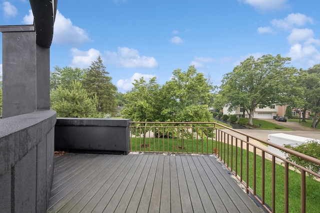 16W307 95th Pl, Burr Ridge, IL 60527 - wooden terrace featuring a yard