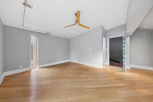 16W307 95th Pl, Burr Ridge, IL 60527 - unfurnished room featuring ceiling fan and light wood finished floors