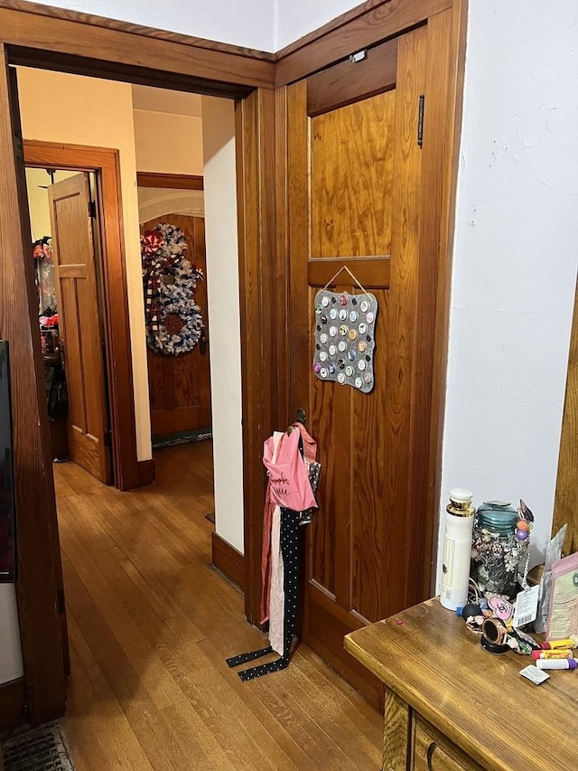 316 E Jefferson St, Freeport, IL 61032 - hall with hardwood / wood-style flooring