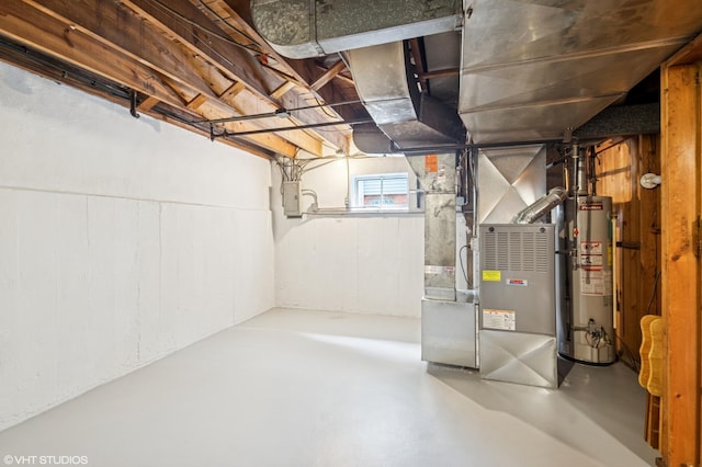 624 N Lombard Ave, Oak Park, IL 60302 - basement featuring heating unit and water heater