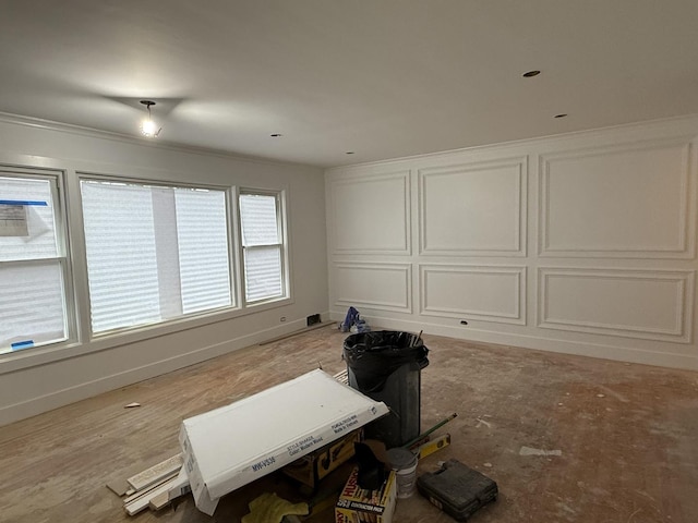 812 Marvin Pkwy, Park Ridge, IL 60068 - spare room featuring ornamental molding and baseboards