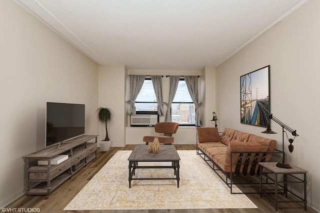 600 S Dearborn St Unit 1708, Chicago, IL 60605 - living area with wood finished floors and cooling unit