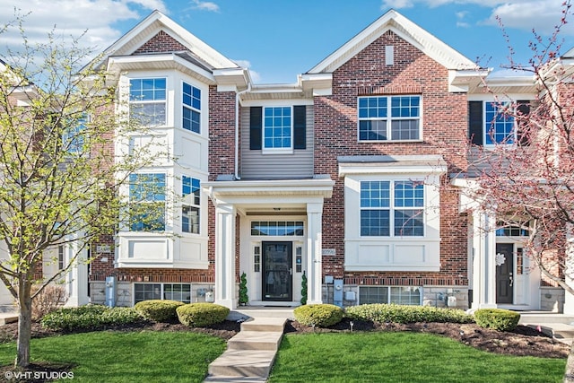 10596 W 154th Pl, Orland Park, IL 60462 - view of front of property with brick siding and a front yard