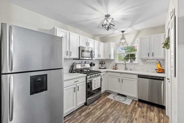 15910 W Ridge St, Lockport, IL 60441 - kitchen featuring stainless steel appliances, tasteful backsplash, light countertops, and a sink