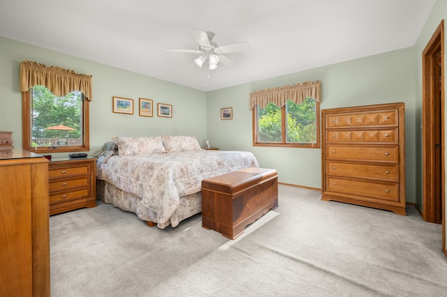 10 Primrose Ln, Sycamore, IL 60178 - carpeted bedroom with a ceiling fan and baseboards