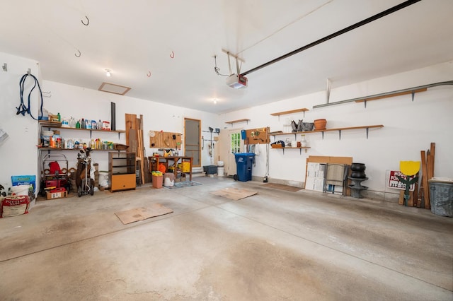 10 Primrose Ln, Sycamore, IL 60178 - garage featuring a garage door opener and a workshop area