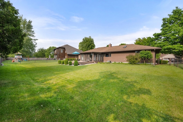 10 Primrose Ln, Sycamore, IL 60178 - view of yard featuring a playground