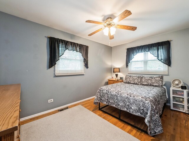 521 Harvard Ln, Hoffman Estates, IL 60169 - bedroom featuring multiple windows, wood finished floors, and baseboards