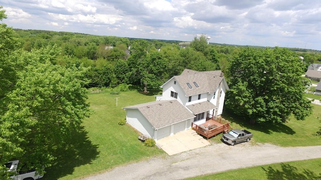 5250 Harvey Rd, Caledonia, IL 61011 - aerial view of property and surrounding area with a forest