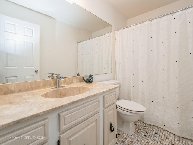 127 Wolcott Ct Unit 2, Schaumburg, IL 60193 - full bath featuring toilet, vanity, and tile patterned flooring