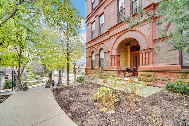 201 Reber St Unit 6, Wheaton, IL 60187 - view of exterior entry with brick siding