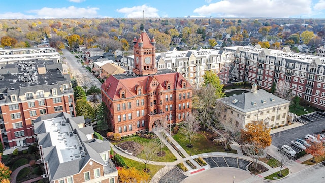 201 Reber St Unit 6, Wheaton, IL 60187 - drone / aerial view